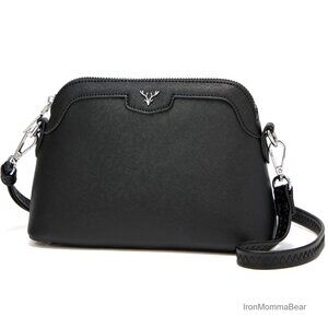 Vegan Leather Crossbody Bag Adjustable Strap Card Slots Chic Minimal